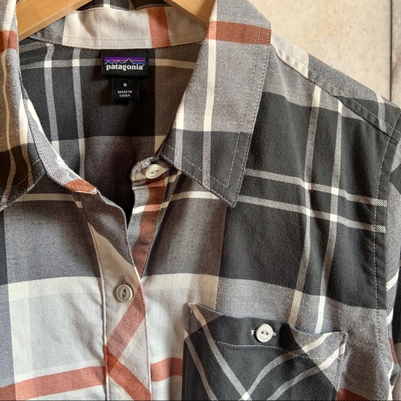 SOLD Patagonia Featherstone Tunic Plaid Shirt S - Picture 4 of 6